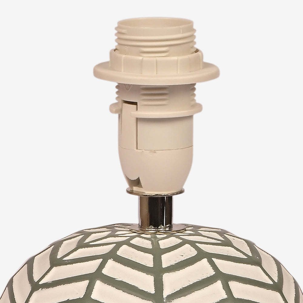 Orion Ceramic Fabric Shade Table Lamp