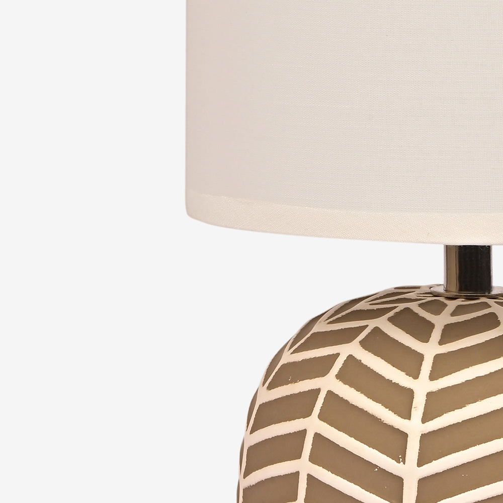 Orion Ceramic Fabric Shade Table Lamp
