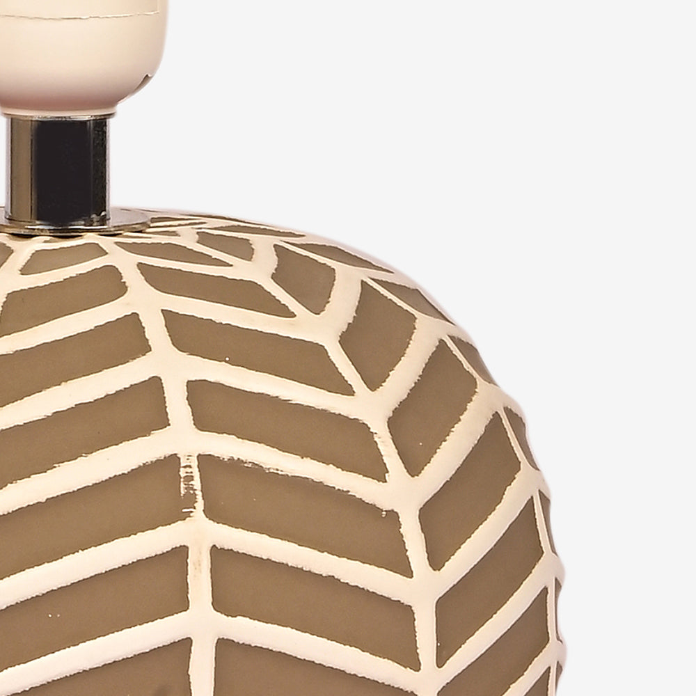 Orion Ceramic Fabric Shade Table Lamp