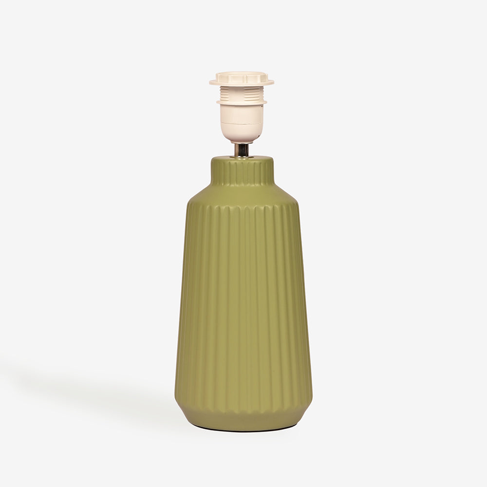 Obsedian Silk Ceramic Fabric Shade Table Lamp