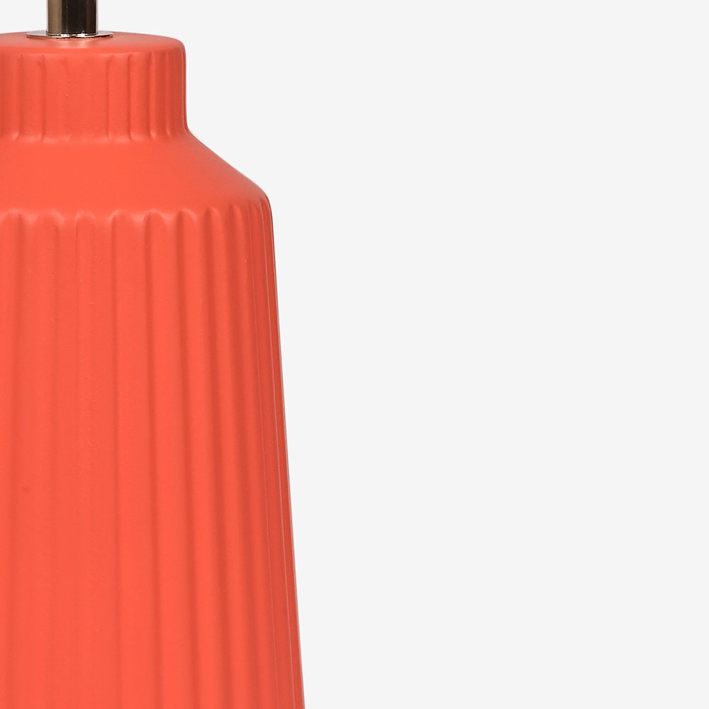 Obsedian Silk Ceramic Fabric Shade Table Lamp