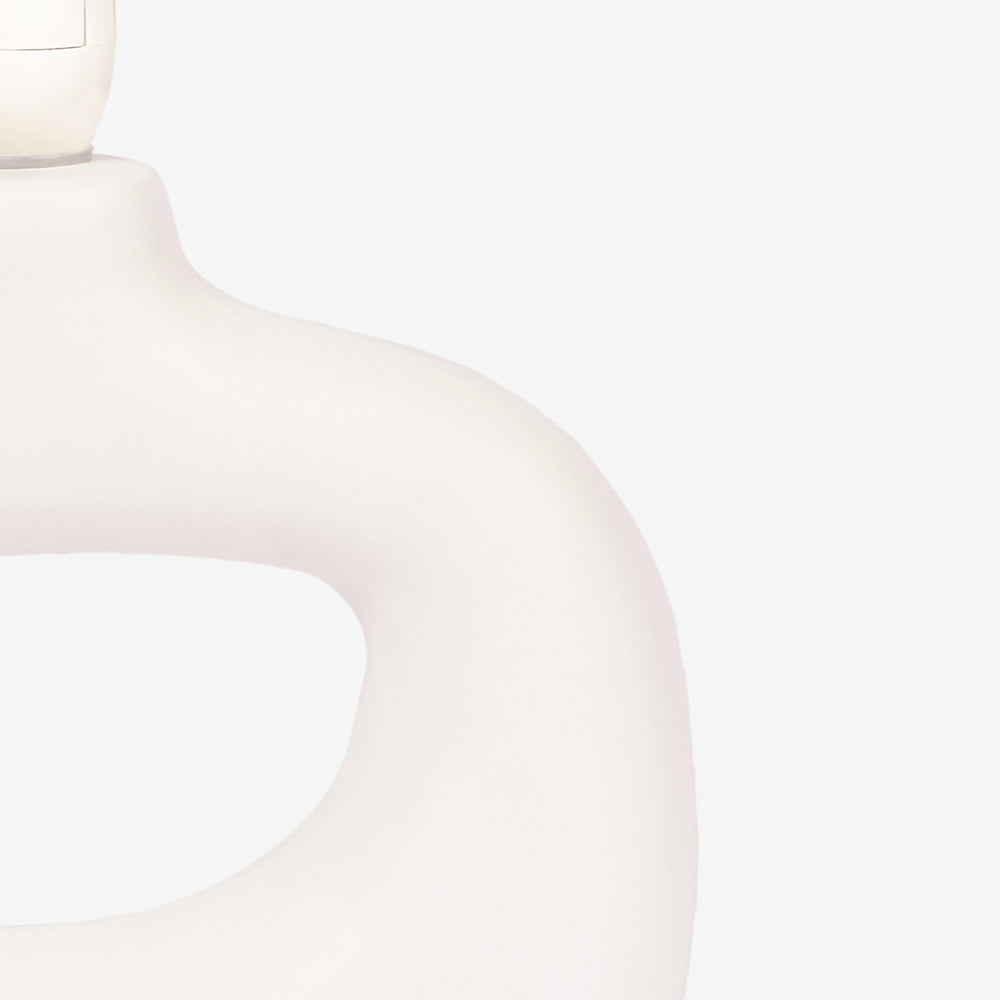 Astral Noir Fabric Shade Ceramic Table Lamp