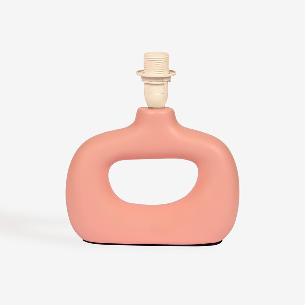 Astral Noir Fabric Shade Ceramic Table Lamp