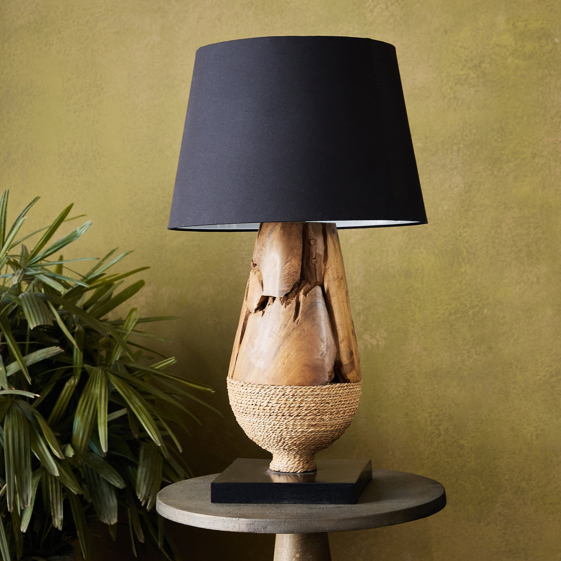 Iron wood Isle Table Lamp