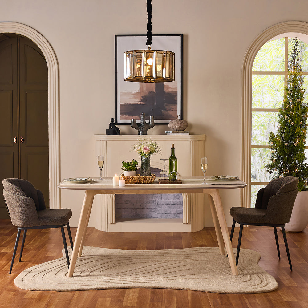 Breeze Cane 6 Seater Dining Table