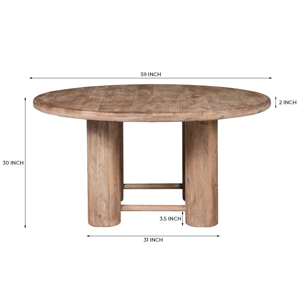 Elysianis Leewell 6 Seater Dining Table