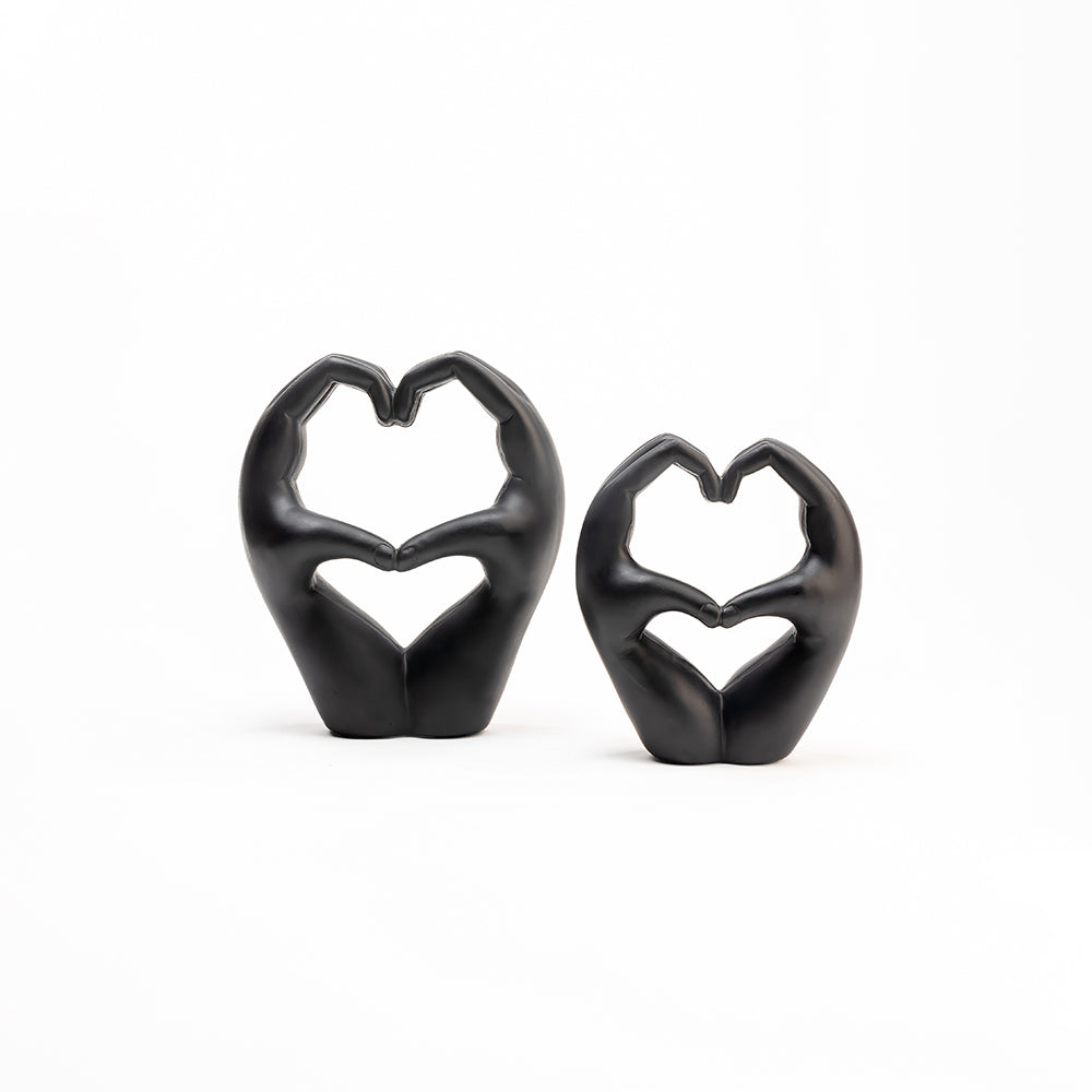 Heart in Hand Polyresin Sculpture