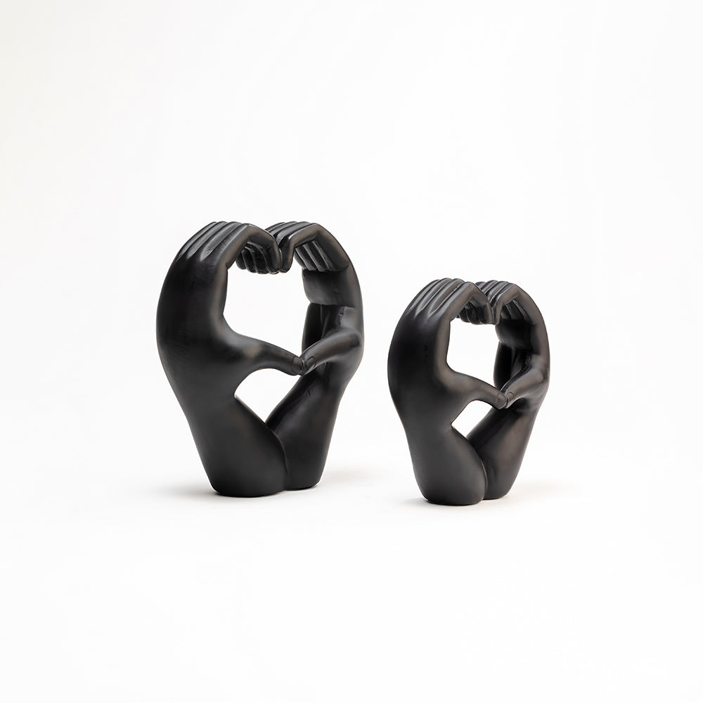 Heart in Hand Polyresin Sculpture