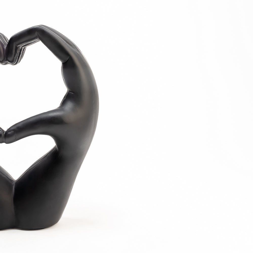 Heart in Hand Polyresin Sculpture