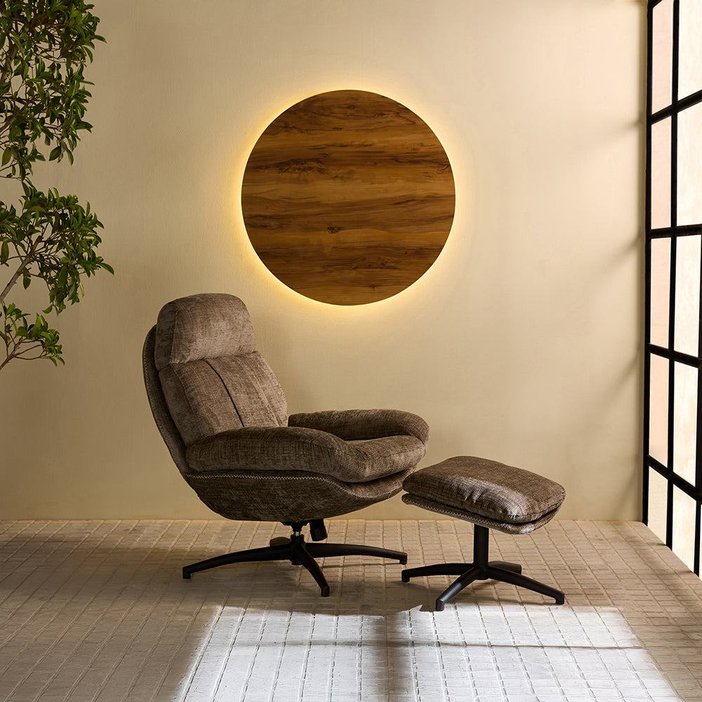 Hoopie Cotton Chair with ottoman