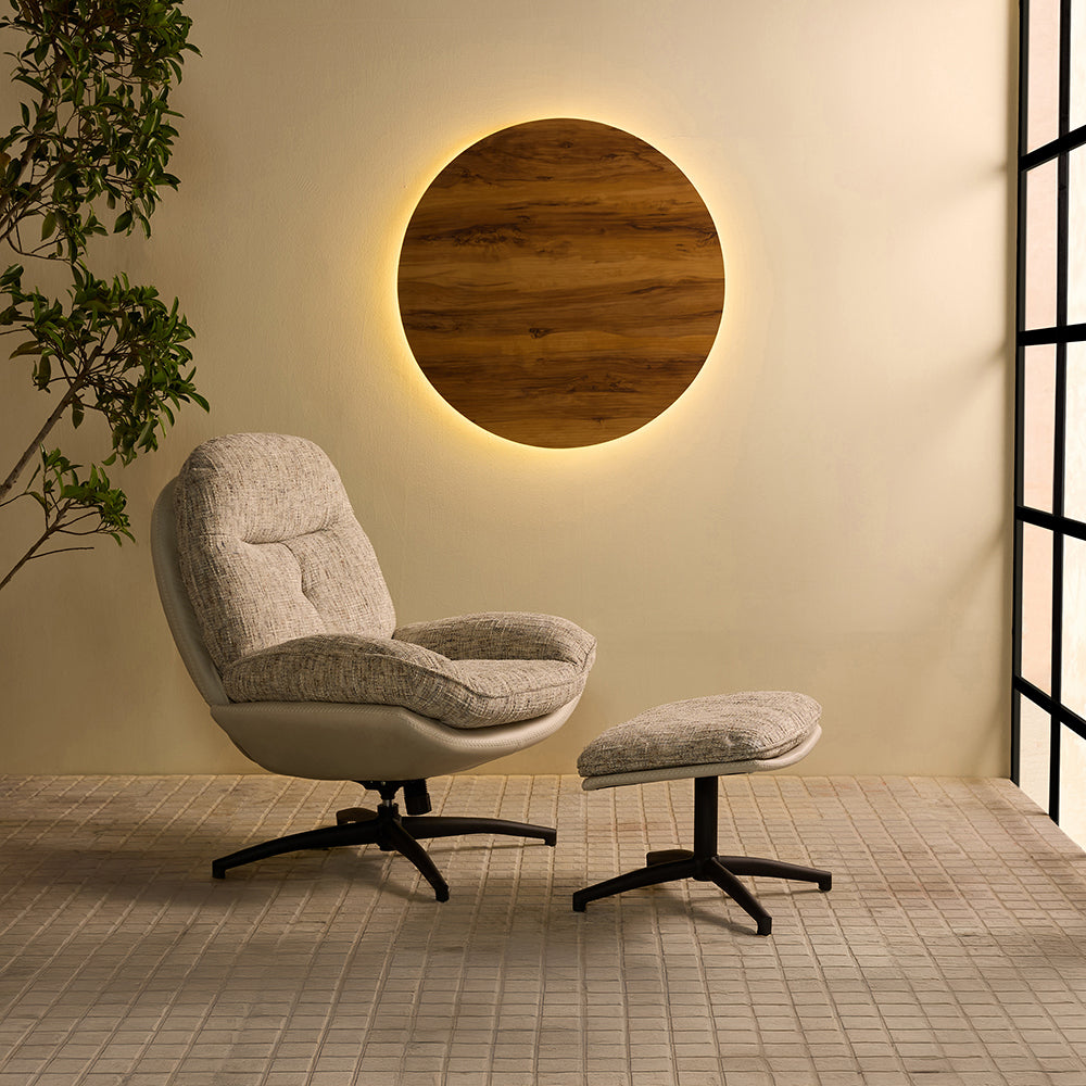Nimbus Cotton Chair with ottoman