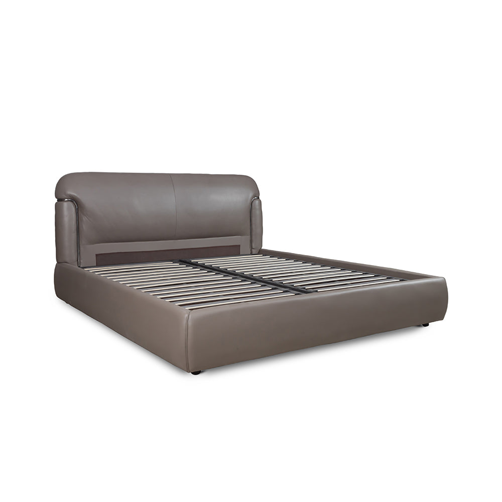 Auburn Leather Bed