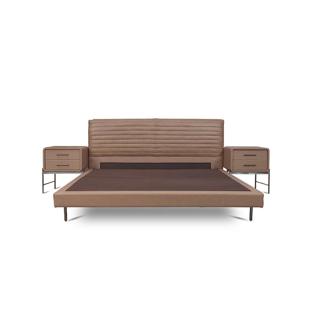 Sable Leather Bed