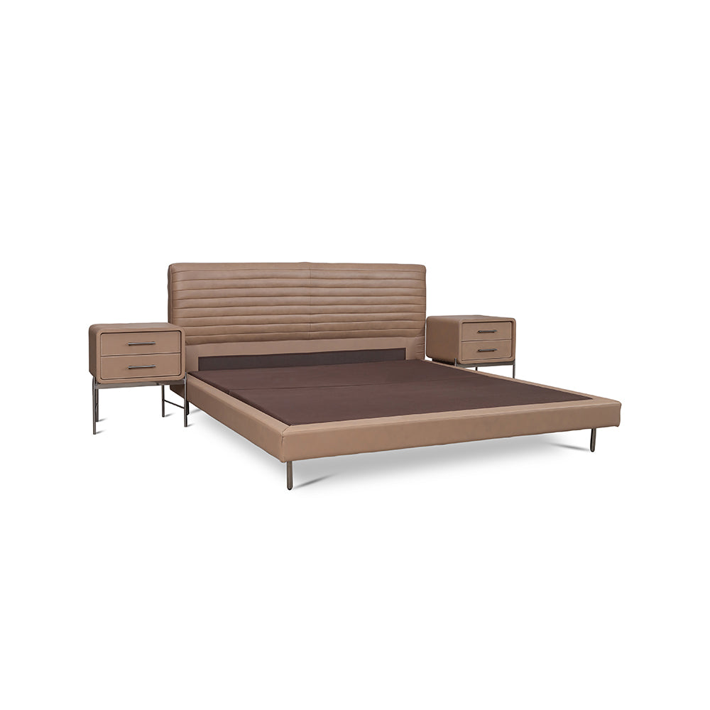 Sable Leather Bed