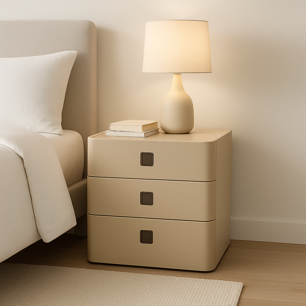 Fawn Ivory Bedside Table