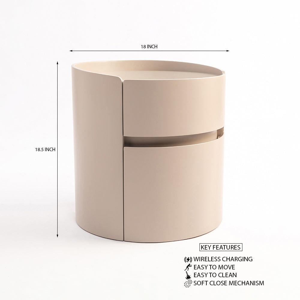 Satinloop  Besdside Table