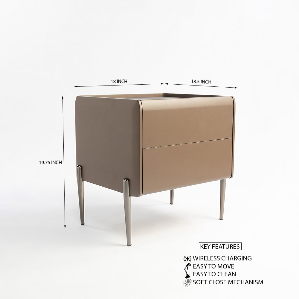 Bronze Luxe  Bedside Table