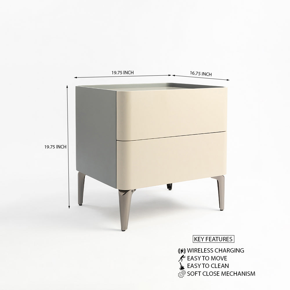 Slate smart  Bedside Table