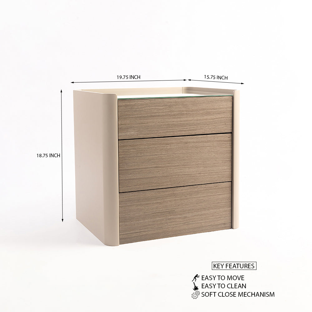 Venner Ash Bedside Table