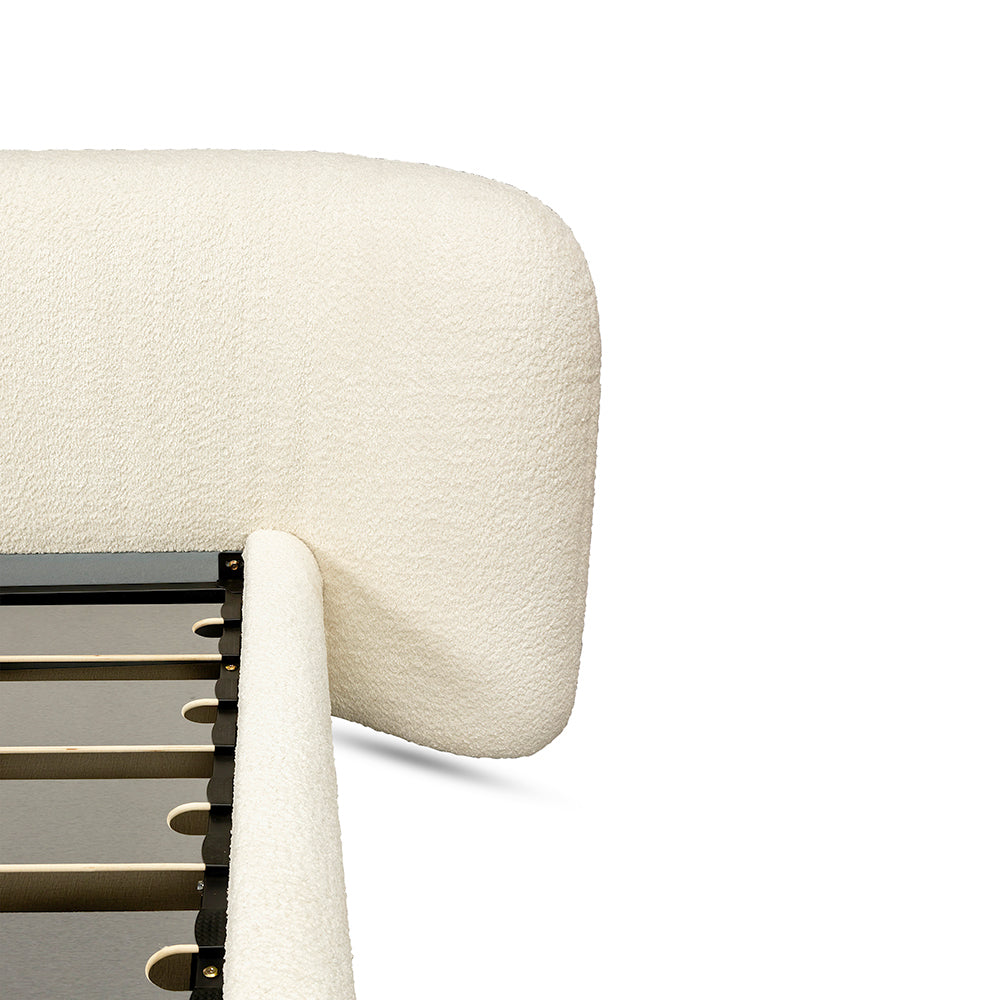 Boucle Bliss Upholstered Bed 
