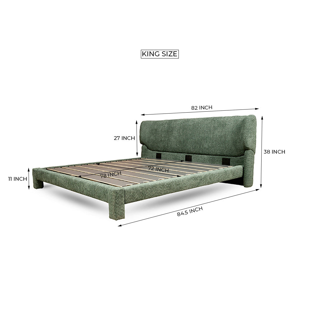 Forge Upholstered Bed - Boucle