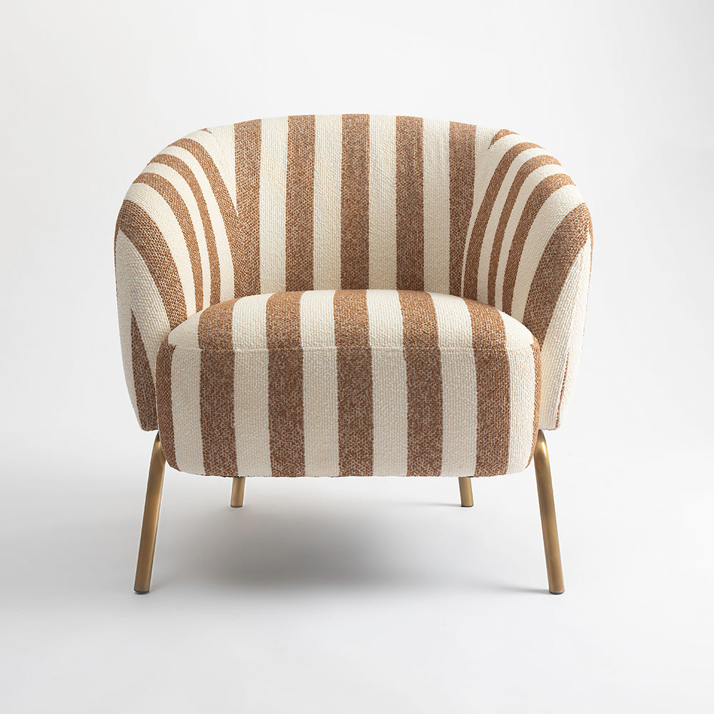 Cherry Stripped Armchair