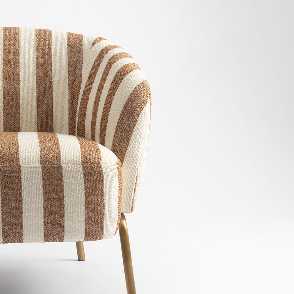 Cherry Stripped Armchair