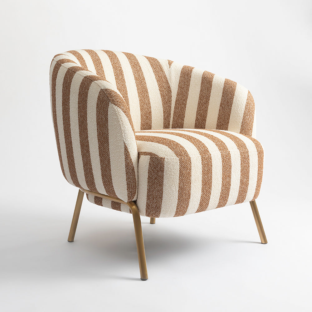 Cherry Stripped Armchair