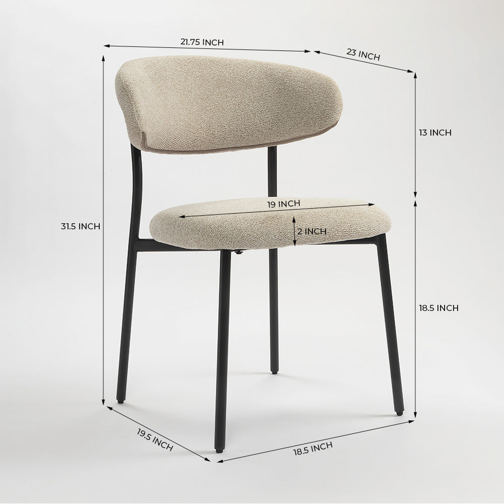 Moonlit Mesh Dining Chair