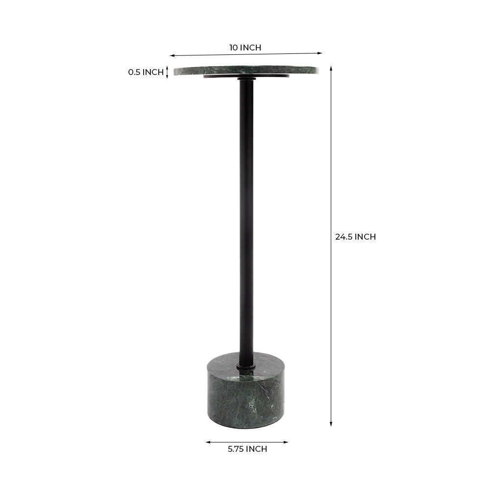 Viver Green Marble Accent Table