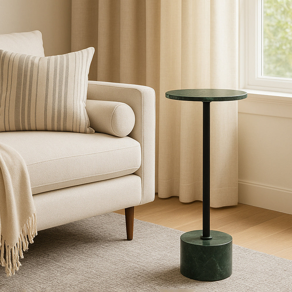 Viver Green Marble Accent Table