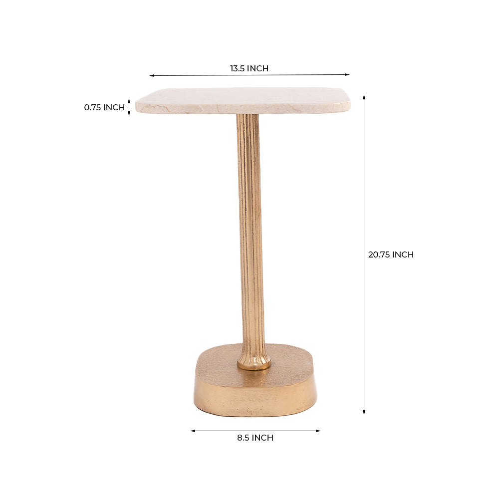 Parapente Squre Marbel Accent Table