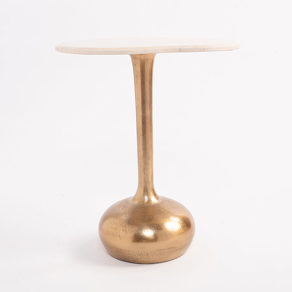 Tidal Marble Accent Table