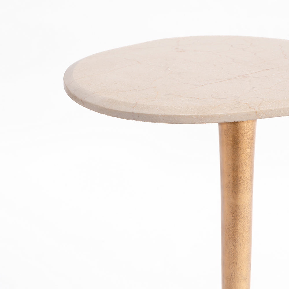 Tidal Marble Accent Table