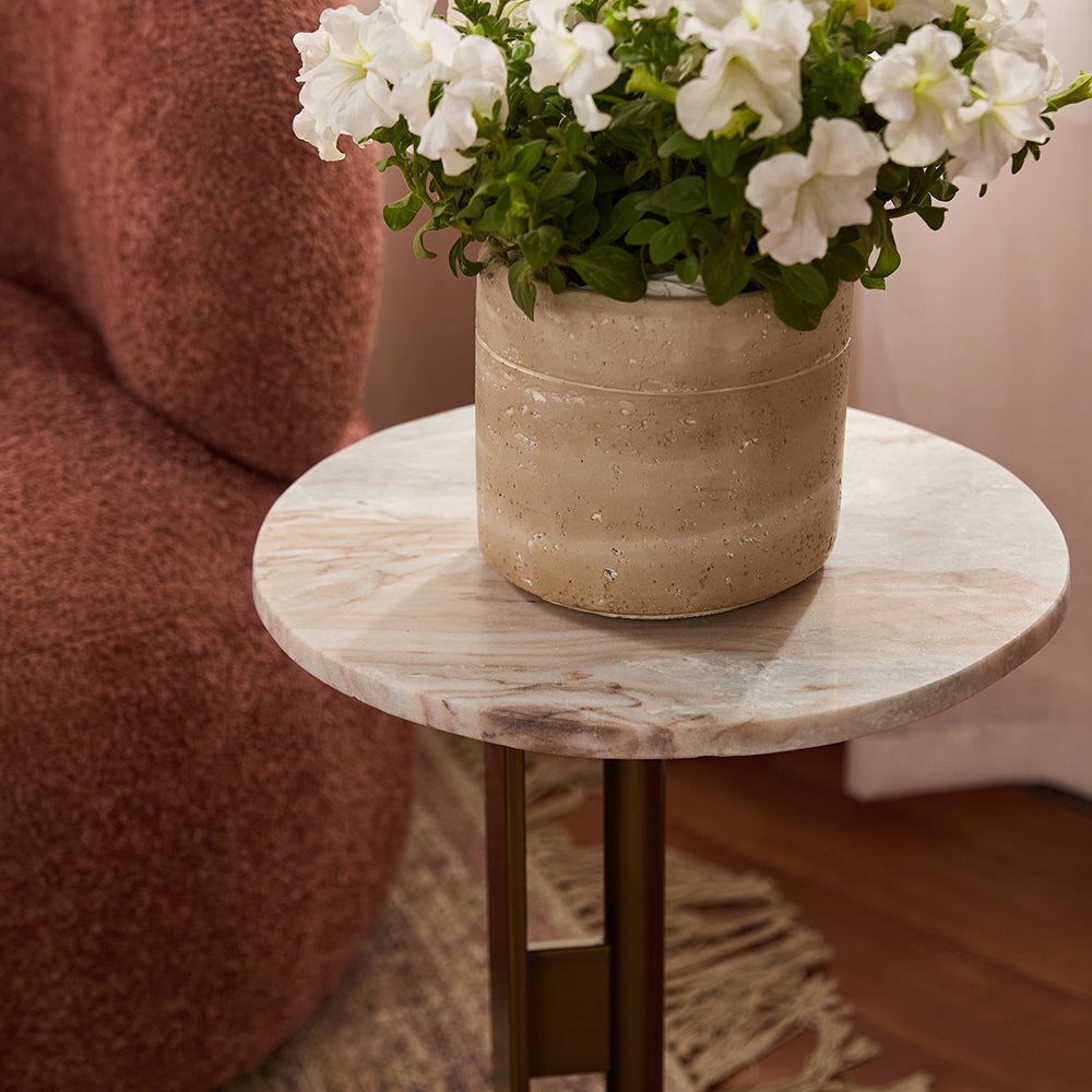 Salinas Marble Accent Table