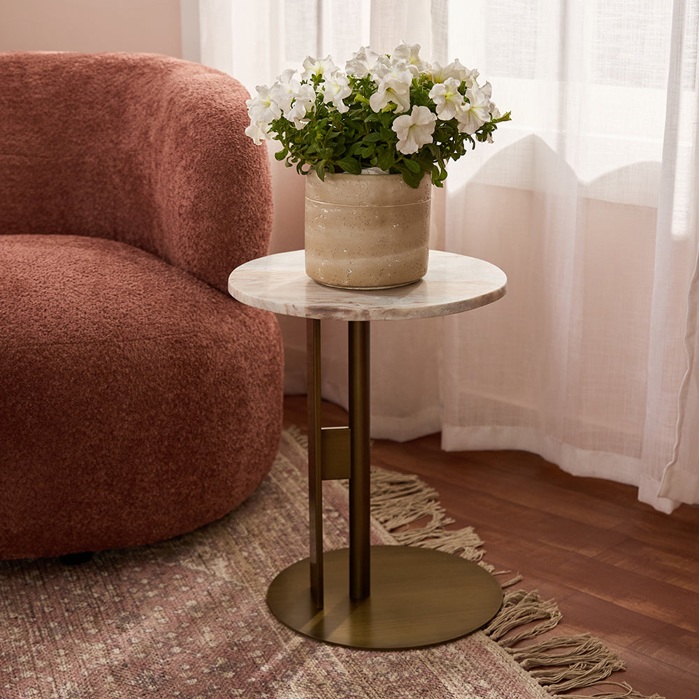 Salinas Marble Accent Table