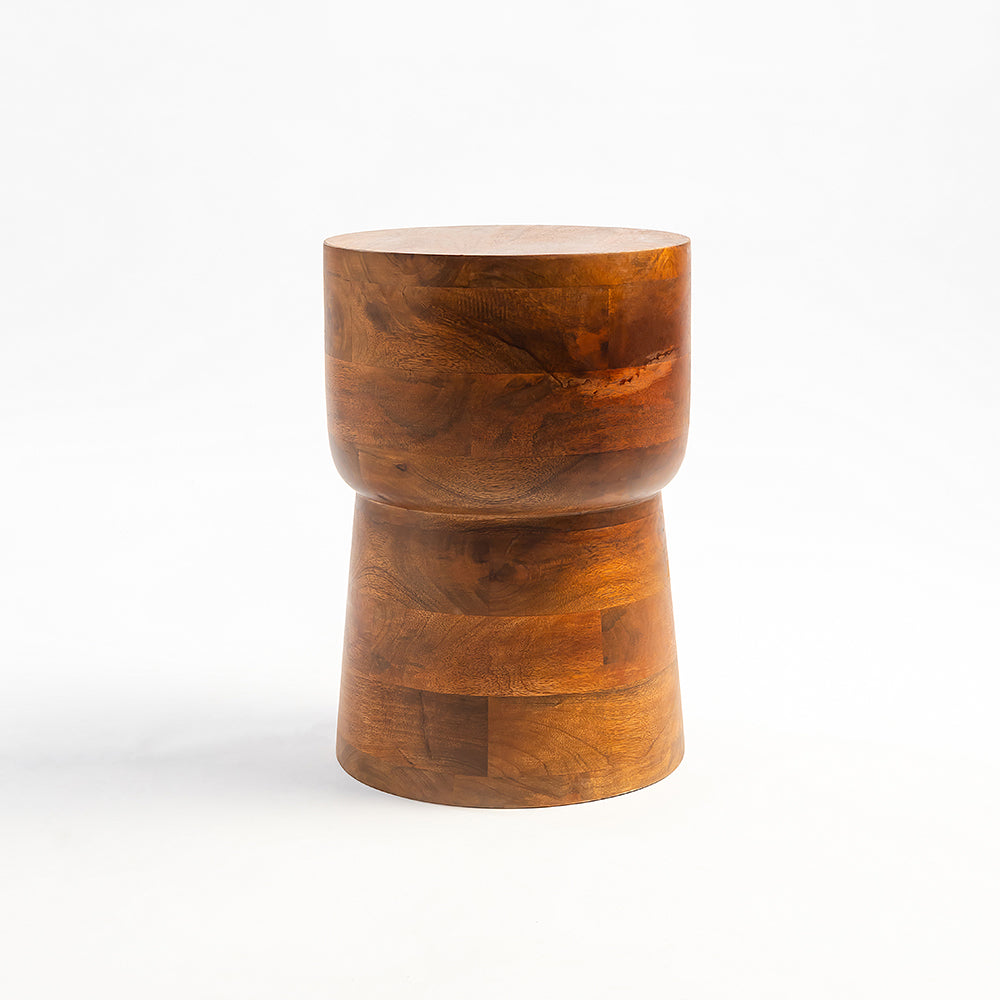 Beanie Mango Wood Accent Table & Stool