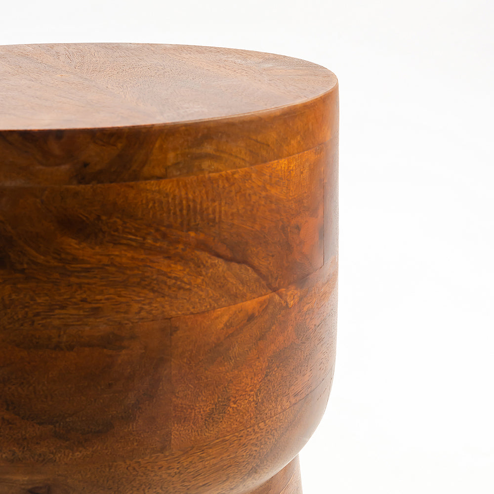 Beanie Mango Wood Accent Table & Stool