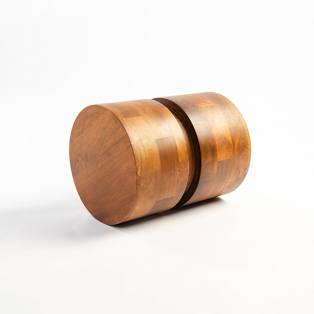 Prairie Mango Wood Accent Table & Stool