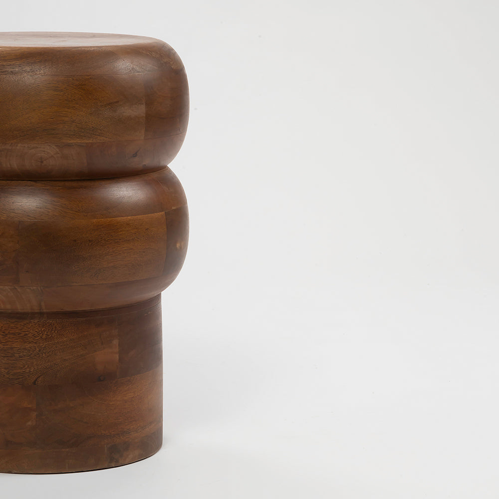 Oakspire Mango Wood Accent Table & Stool