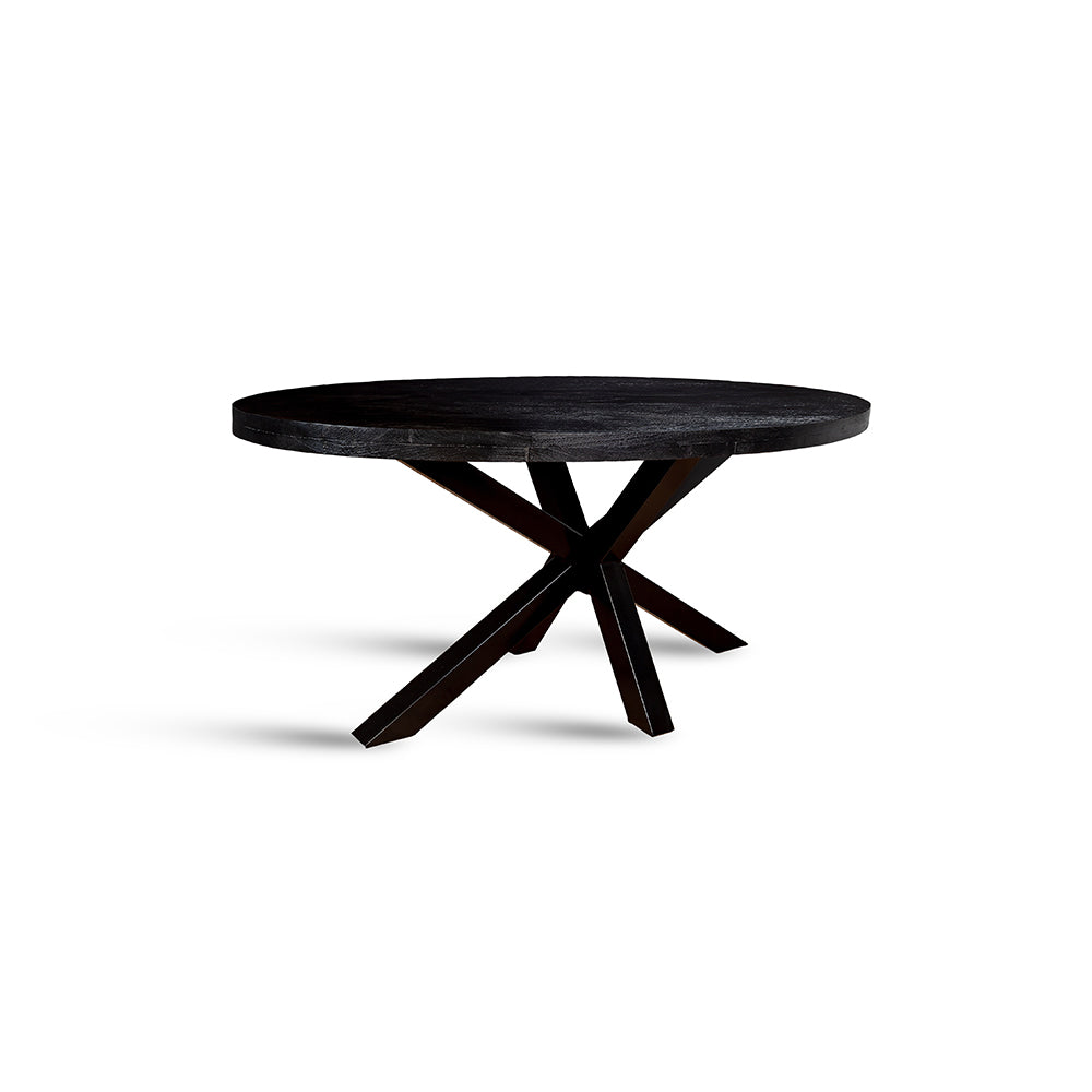 Xerone Wooden 6 Seater Dining Table with Iron