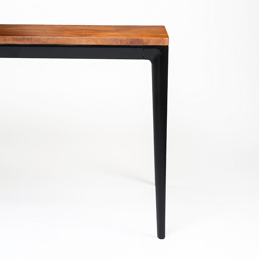 Shakur Wodden Dining Table with Iron