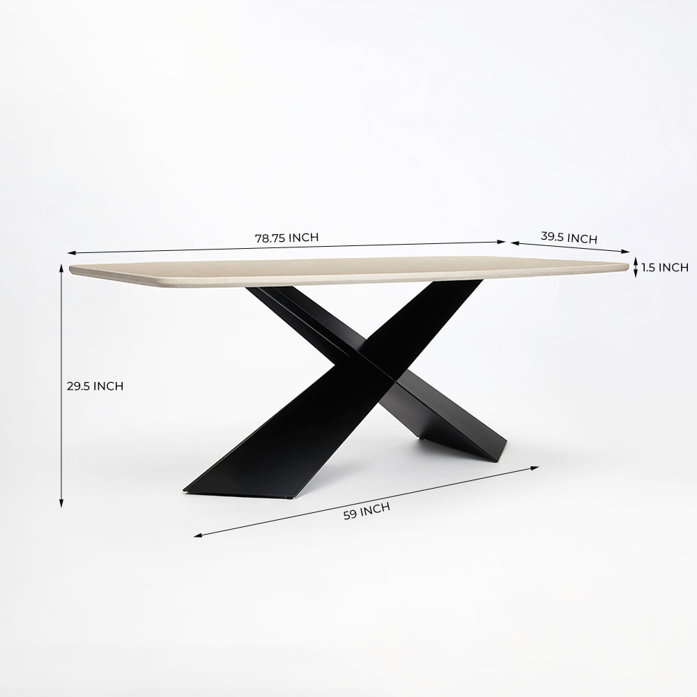 Immune Marbel Dining Table with Iron