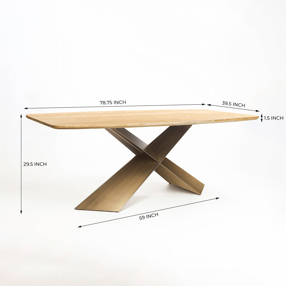 Immune Marbel Dining Table with Iron