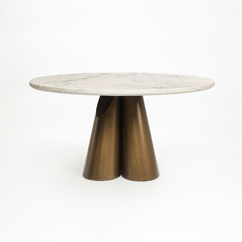 Duster Marbel Dining Table with Iron