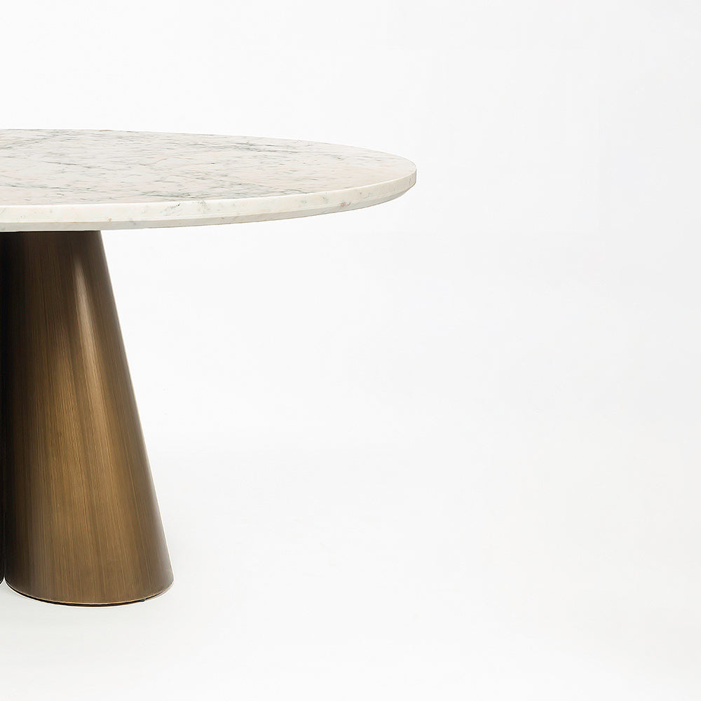 Duster Marbel Dining Table with Iron