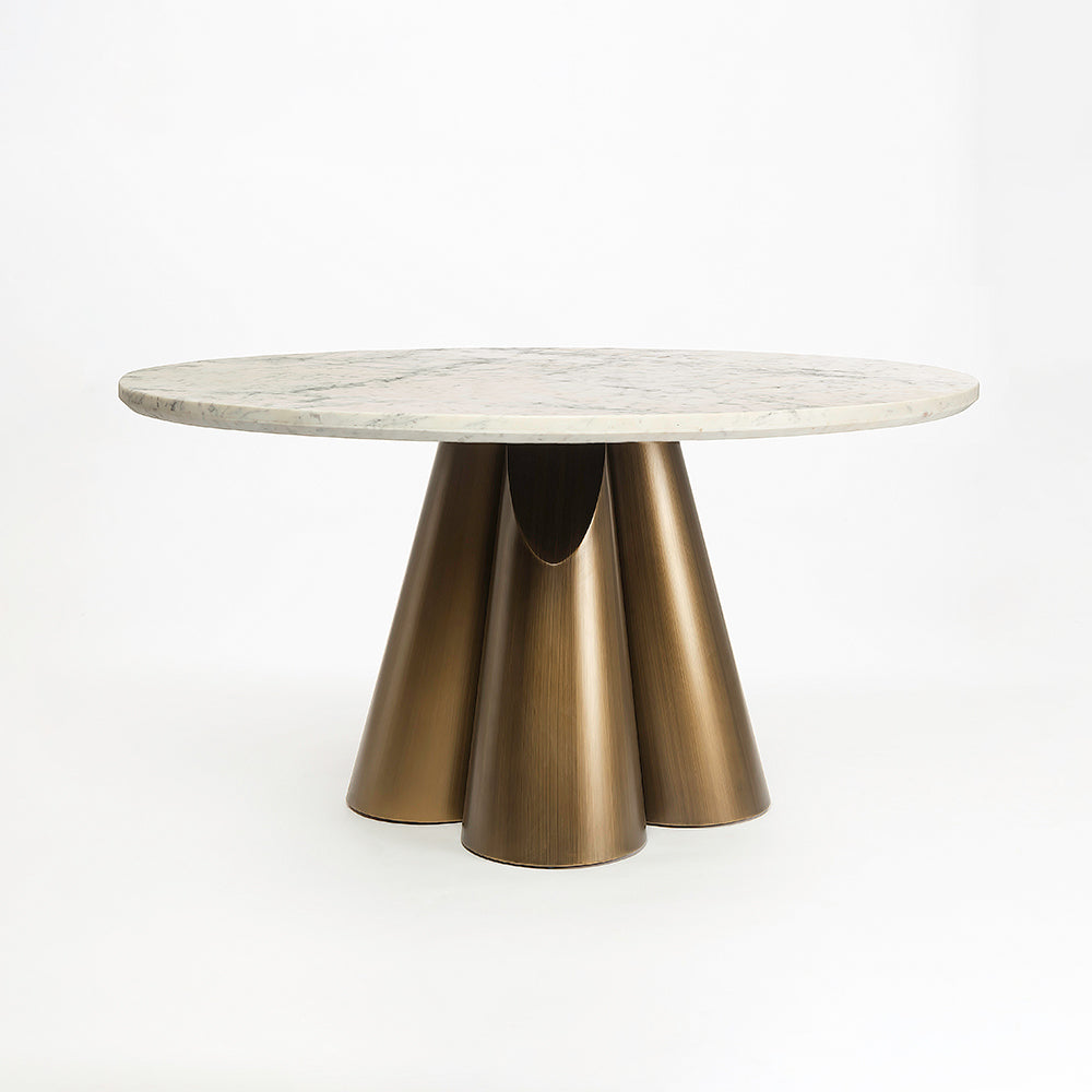 Duster Marbel Dining Table with Iron
