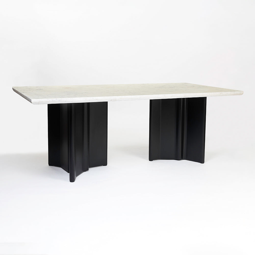 Omar Marbel Dining Table with Iron