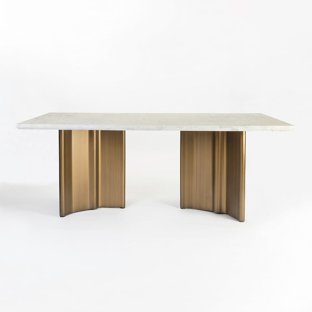 Omar Marbel Dining Table with Iron