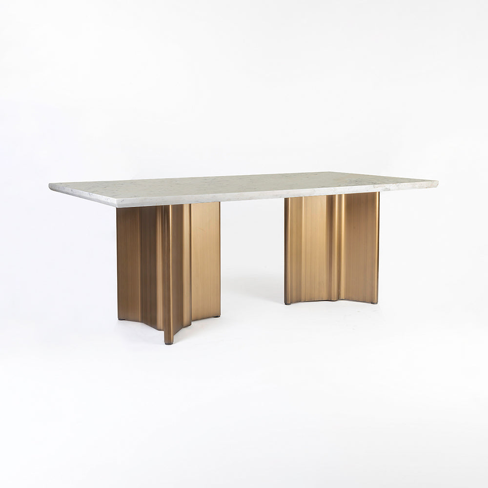 Omar Marbel Dining Table with Iron